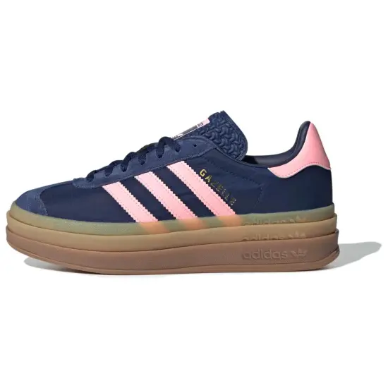 Adidas Originals Gazelle Bold Dark Blue Pink Spark Women's