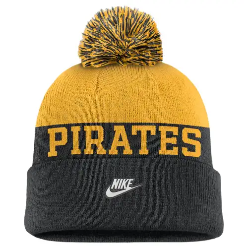 Nike Pittsburgh Pirates Rewind Peak Men's Nike Mlb Cuffed Pom Beanie