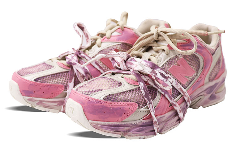New Balance NB 530 Slip Resistant Abrasion Resistant Low top Running Shoes Unisex Rose Red