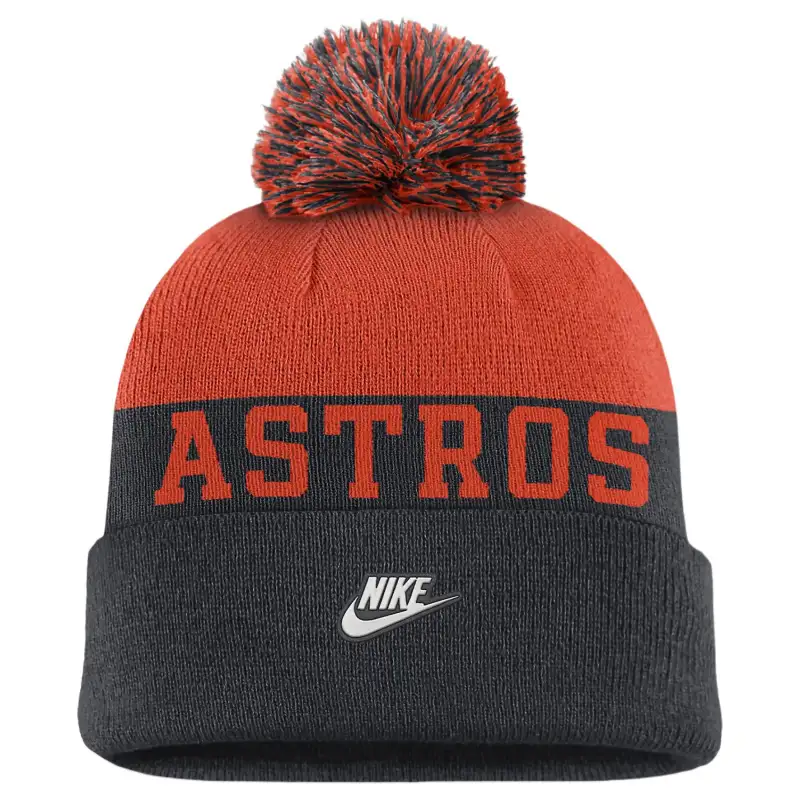 Nike Houston Astros Rewind Peak Men's Nike Mlb Cuffed Pom Beanie