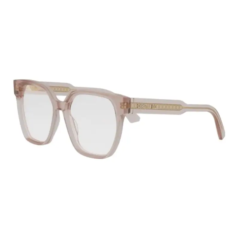 DIOR Plastic Square Eyeglass Frames Women's Brown