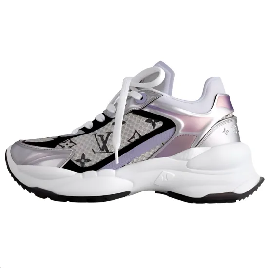 LOUIS VUITTON Run 55 Casual Shoes Women's Low-Top Purple