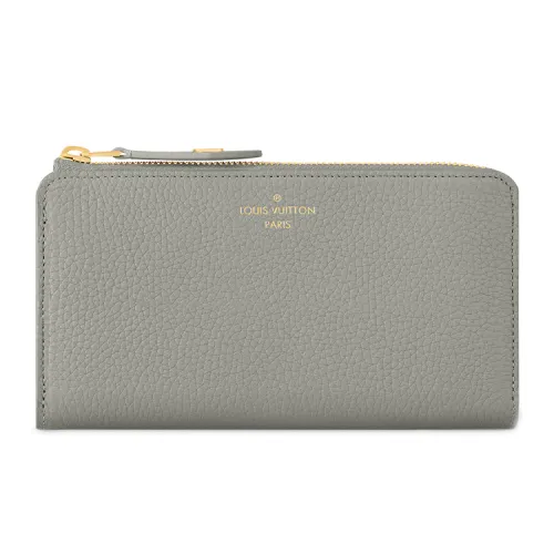 LOUIS VUITTON Taurillon Leather Wallet Women's Lime White With Fire Ash