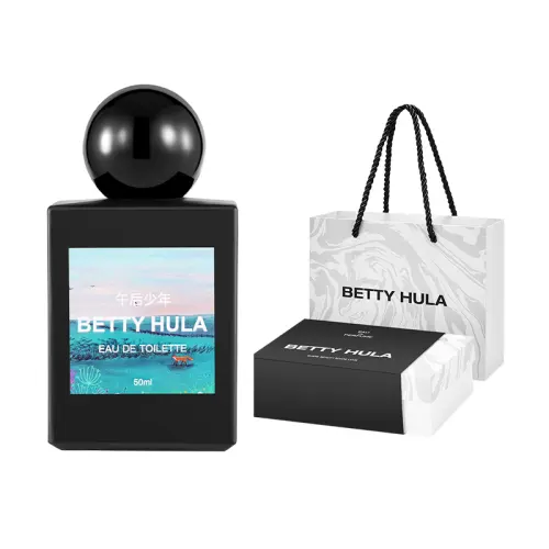 Betty Hula Perfume, wooden fresh gift box contains rose, long-term effect, 50 ml