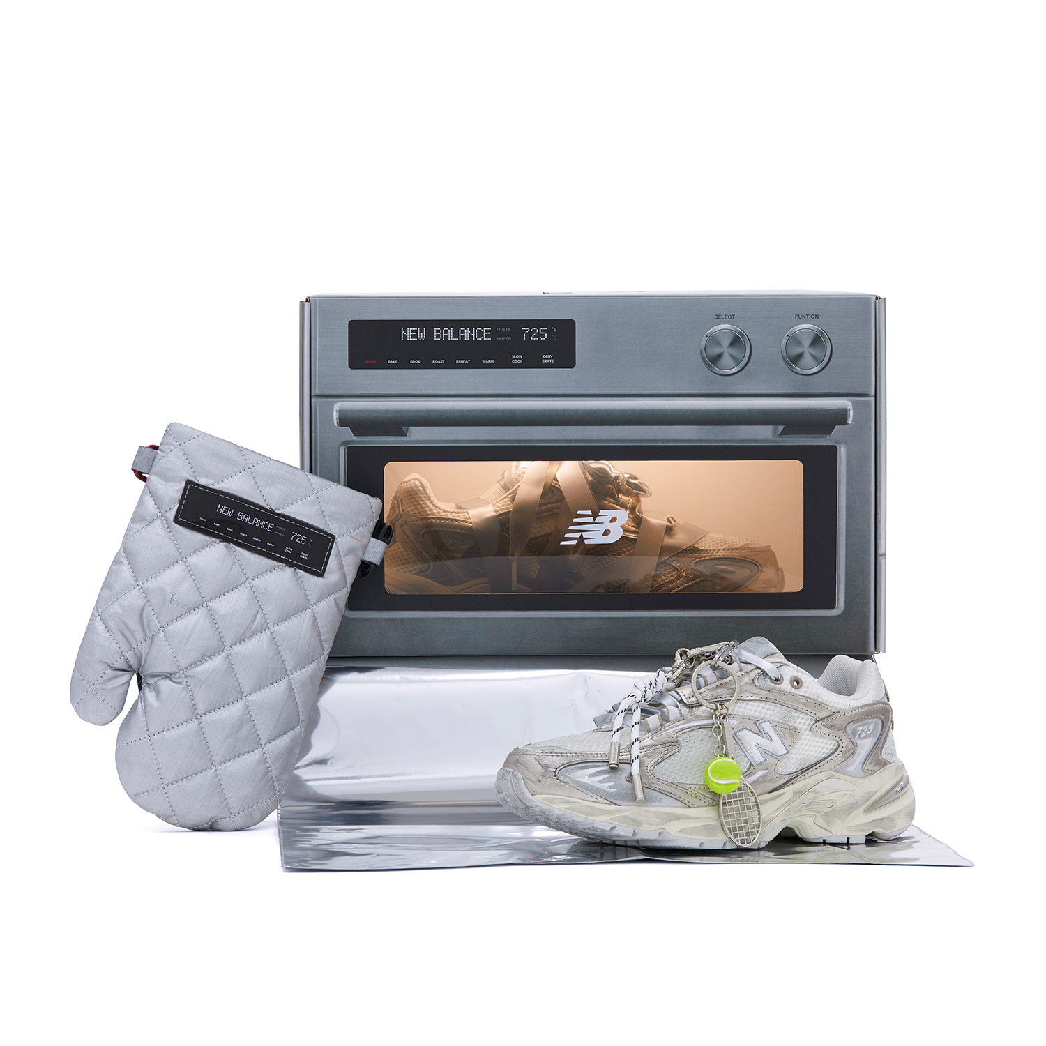New Balance NB 725 Comfortable Low top Casual Running Shoes Unisex Vintage Champagne ‘Chaos Pack’ Box