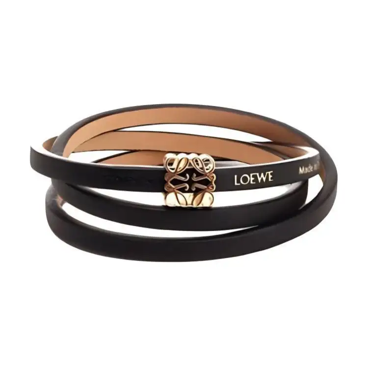 LOEWE Anagram Leather Bracelet