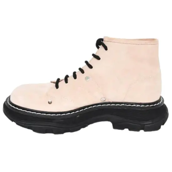 Alexander McQueen Tread Ankle Boots Women's Beige