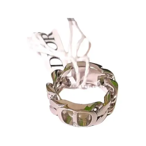 DIOR Sterling Silver Rings Men's Silver