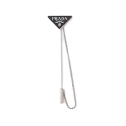 PRADA 925 Sterling Silver Brooches Men's Black