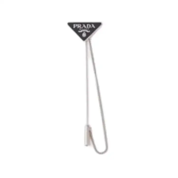 PRADA 925 Sterling Silver Brooches Men's Black