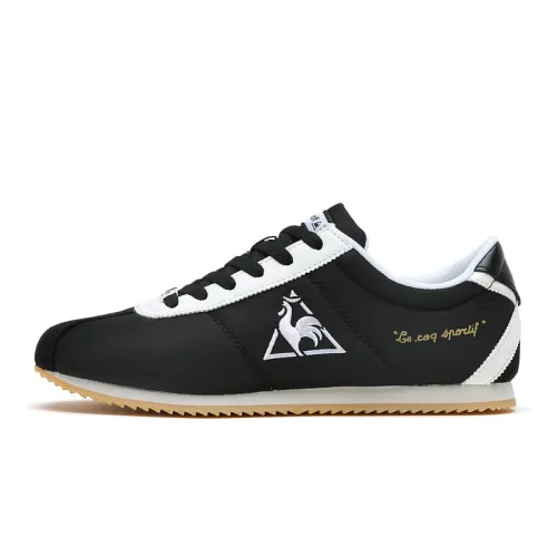 Le Coq Sportif Breathable And Lightweight Low top Casual Shoes Unisex Black White