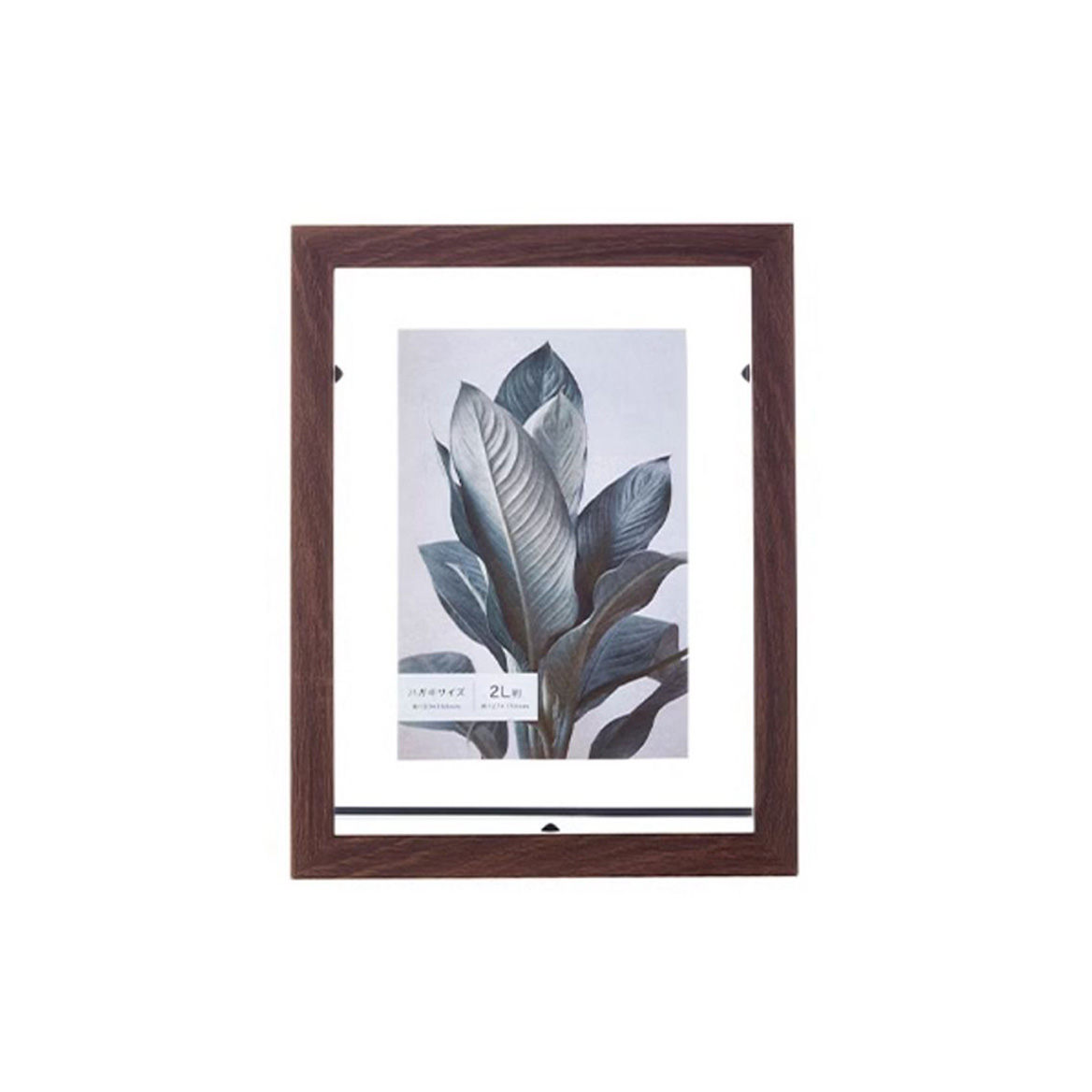 Japanese genuine design constructor from natural wood, minimalistic big photo frame, 7 inch, custom-made, DIY