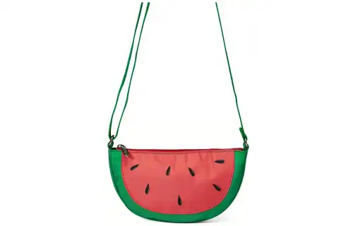 Skechers LeSportsac LePoesi, Collaboration Fabric Shoulder Bag, Crossbody Bag Regular Unisex Green & Red