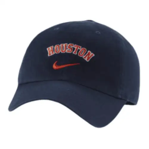 Nike Cotton Baseball Caps Unisex Marine Blue