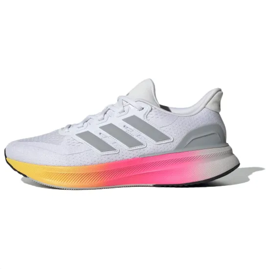 Adidas ULTRARUN 5 Anti Slip Wear Resistant Low Top Casual Running Shoes Men's Silver