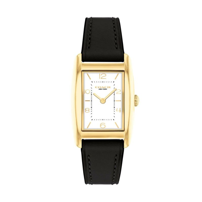 Женские часы Coach Leather Strap Watch (белые)