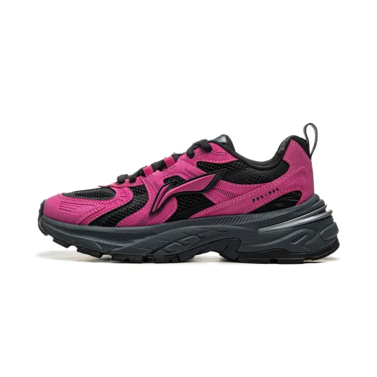 LINING Beichen 2K Running Shoes Women's Low-Top Rose Red