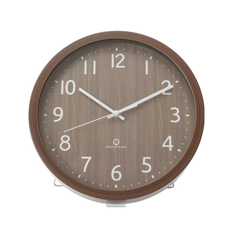 NITORI Japanese original design electronic movement base hanging same style for men and women wall white dial wake up alarm clock living room desktop ornament table bedside digital creative start of school dormitory home rental minimalist INS Muji wind season