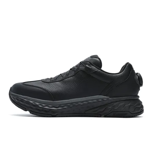 FILA Abrasion Resistant Breathable Low top Running Shoes Men's Black