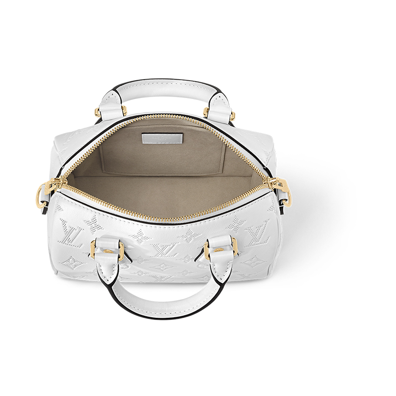 Женская сумка Louis Vuitton Speedy 20 (белая) — фото 3
