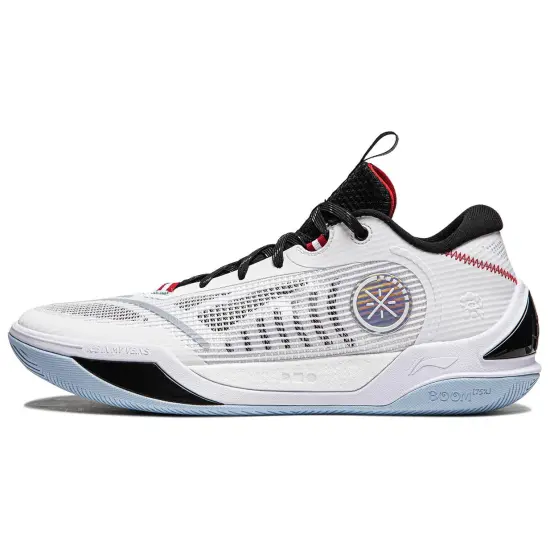 LINING Wade Cold Blood 2 Basketball Shoes Men Low-Top Standard White