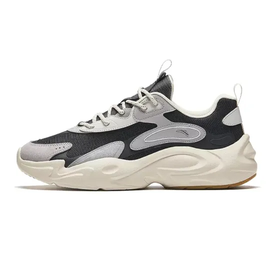 ANTA Chunky Sneakers Men Low-Top Ink Stone Gray/Dove Gray/Cumulus Gray
