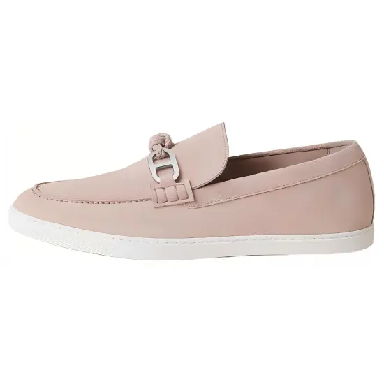 HERMES Loafers Men Pink