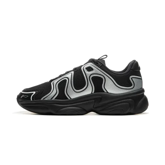 LINING Coconut Milk 2.0 Dirty Casual Shoes Women's Low-Top Black Silver