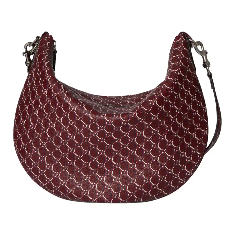 GUCCI Grain Leather Handbag, Shoulder Bag Large Men's Red