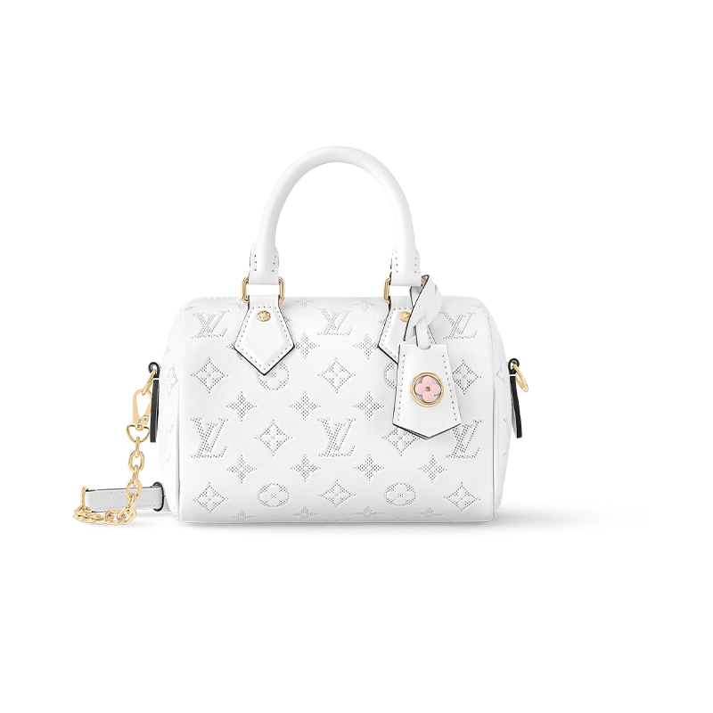 Женская сумка Louis Vuitton Speedy 20 (белая)