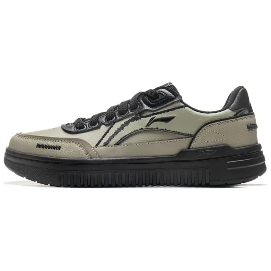 LINING Sports Life Collection Skateboard Shoes Men Low-Top Lily Grass/Black