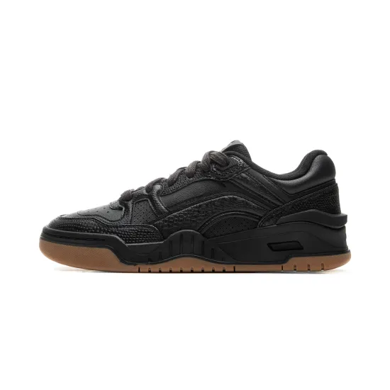 LINING Moon White 2.0 Skateboard Shoes Women's Low-Top Black