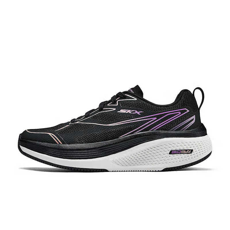 Skechers GO RUN Elevate 2.0 Breathable Support Rebound Low top Running Shoes Women’s Black Purple