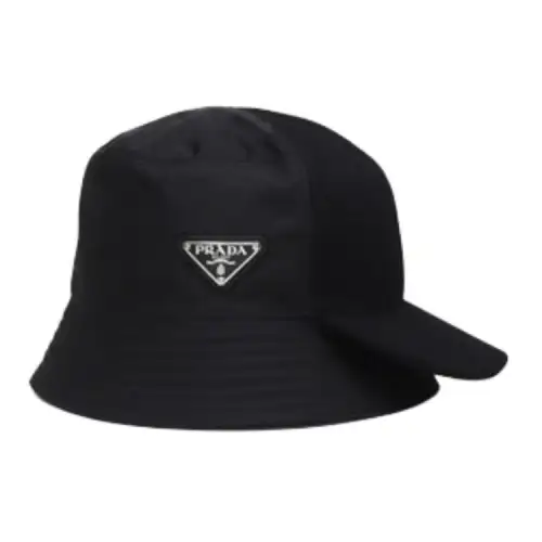 PRADA Polyamide Bucket Hats Unisex Black