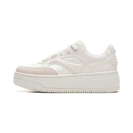 LINING Cheese 2.0 Skateboard Shoes Women's Low-Top White Pink
