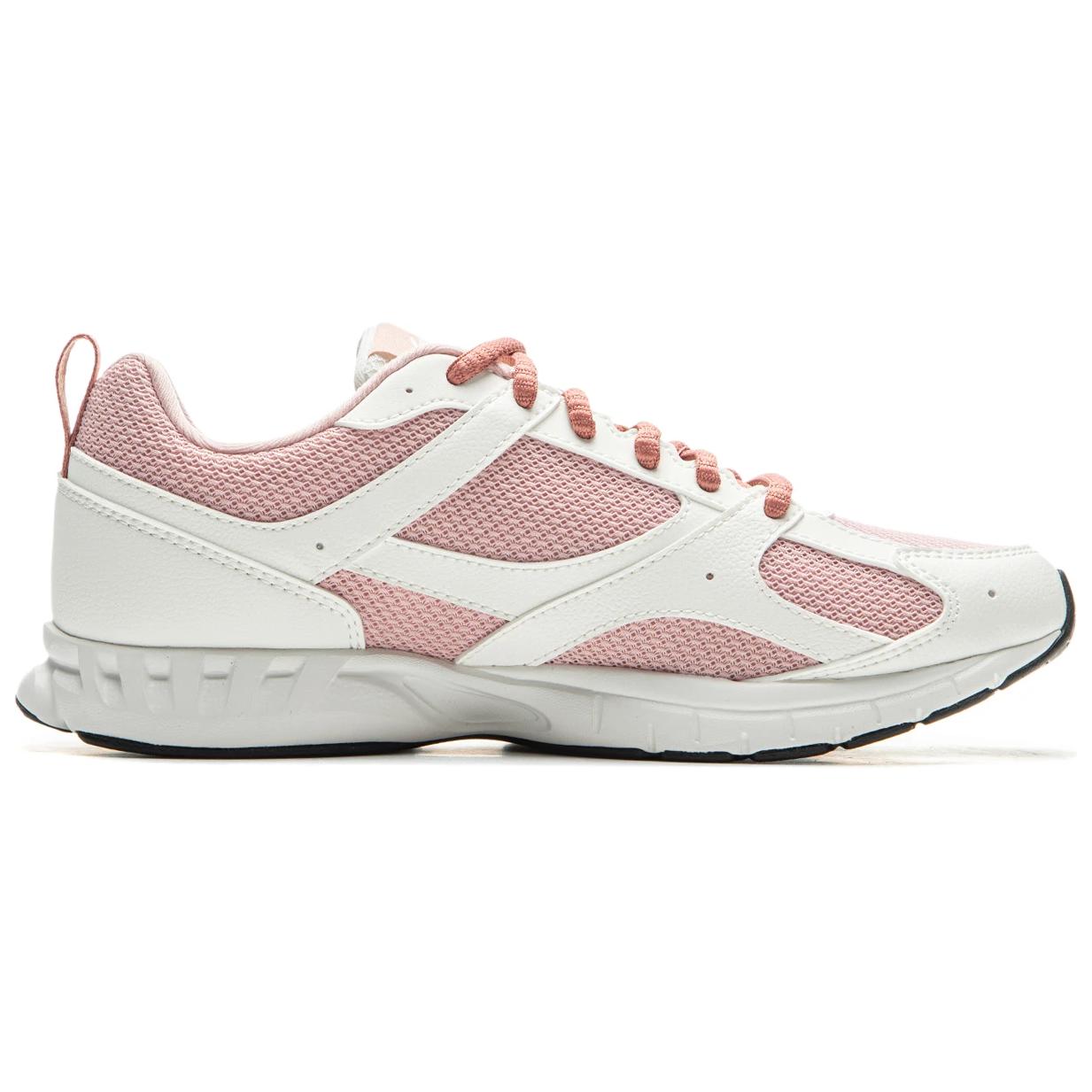 Li Ning Cushioning Slip Resistant Abrasion Resistant Breathable Low top Running Shoes Women’s White Pink