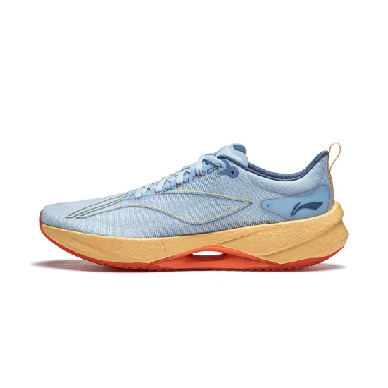 LiNing Super Light 21 Cushioning Slip Resistant Abrasion Resistant Breathable Low Top Running Shoes Men's Glacier Blue