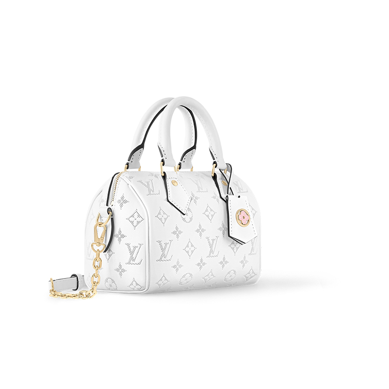 Женская сумка Louis Vuitton Speedy 20 (белая) — фото 2