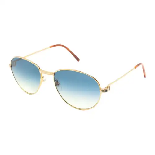 Cartier Sapphire Pilot-frame Sunglasses