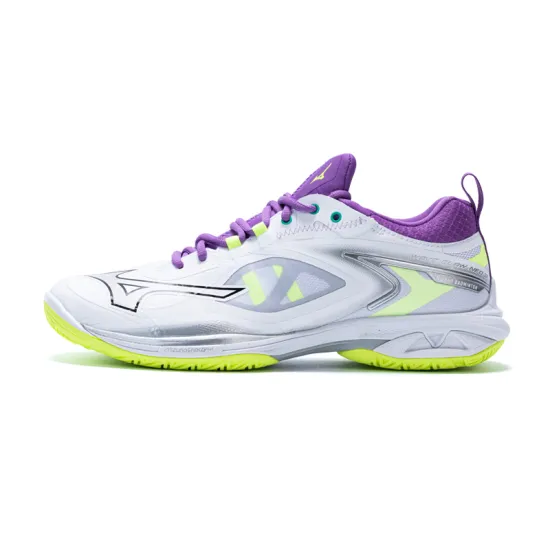 Wave Claw Neo Mizuno 3 Wide 'White Neo Lime Lavender'