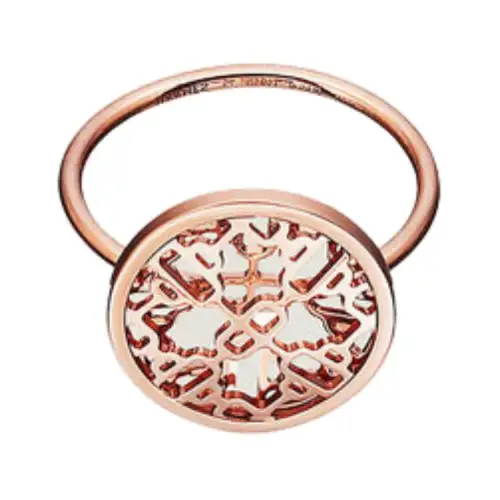 HERMES 18K Rose Gold Rings Women's Rose Gold