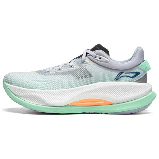 LINING Yueying 4PRO Running Shoes Women's Low-Top Purple Smoke Blue/Fluorescent Light Turquoise