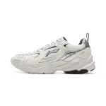 Li Ning Shooting Stars 2K Cushioning Slip Resistant Abrasion Resistant Low top Chunky Sneakers Women's White Silver
