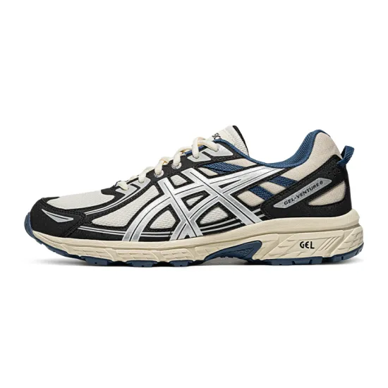 Asics Gel-Venture 6 Running Shoes Men Low-Top White Black