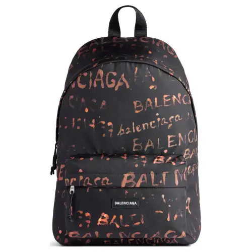 Balenciaga Explorer Nylon Backpack Women's Black