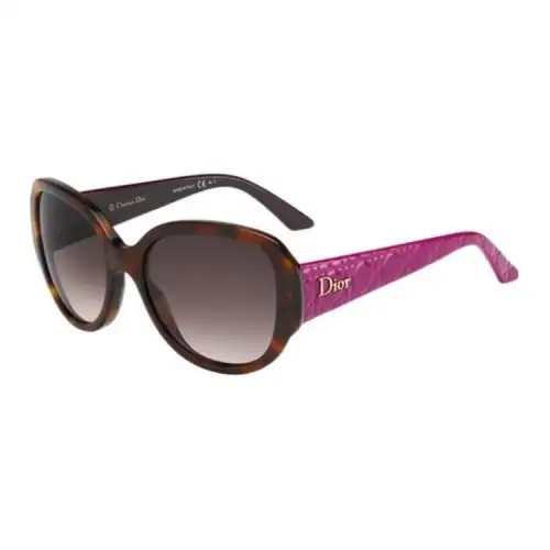 DIOR Acetate Butterfly Sunglasses Women's Tortoiseshell