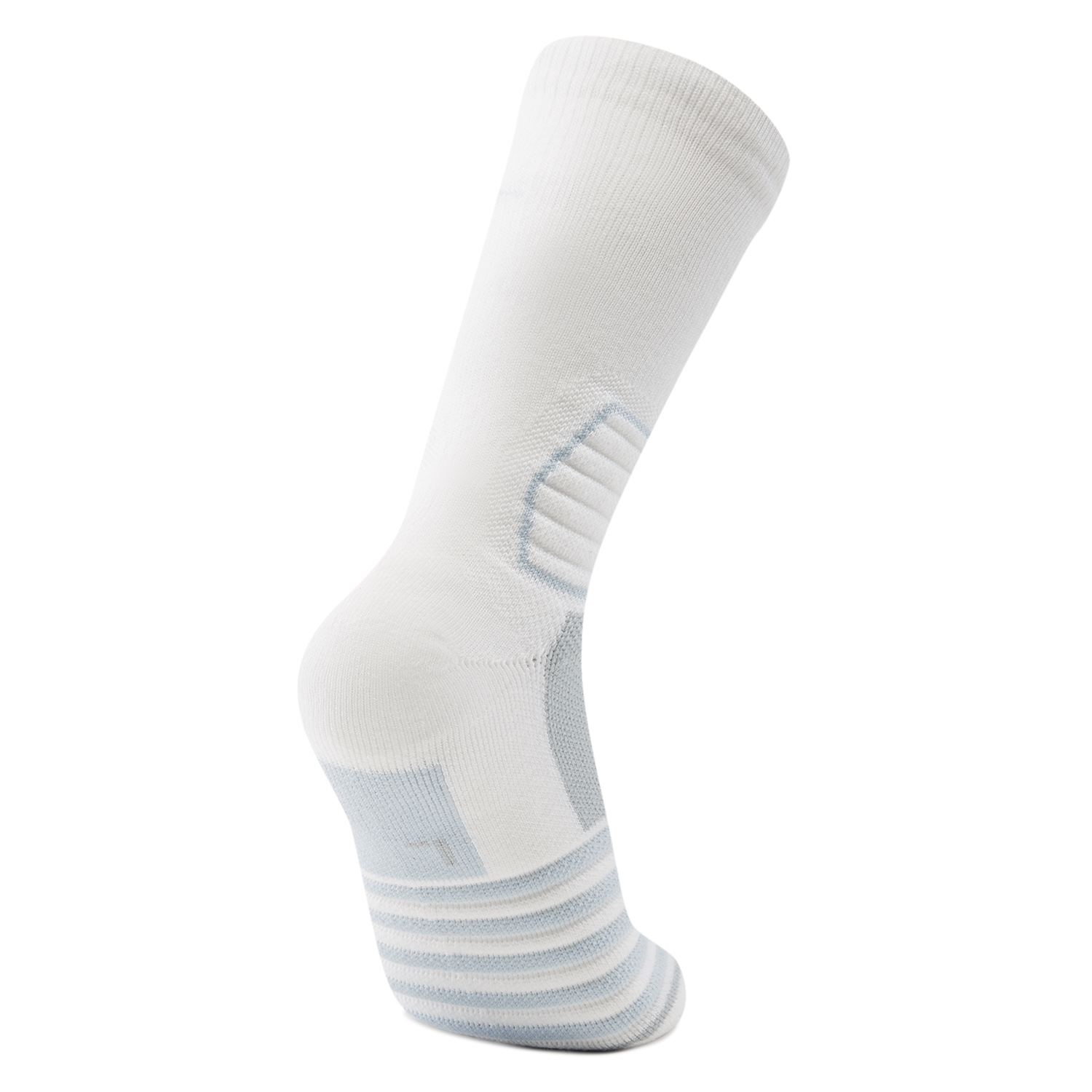 Li Ning Basketball Collection Crew Socks Unisex 1 Pack White Pearl