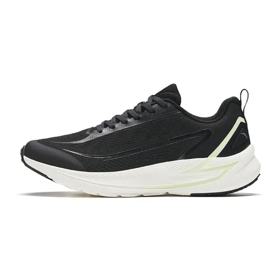 ANTA Running Collection Running Shoes Men Low-Top Basic Black/Lime Green