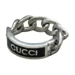 GUCCI 925 Sterling Silver Rings Unisex Silver
