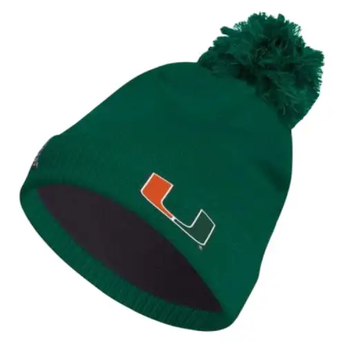 Adidas Free Shipping With AdiClub Miami Hurricanes Knit Beanie